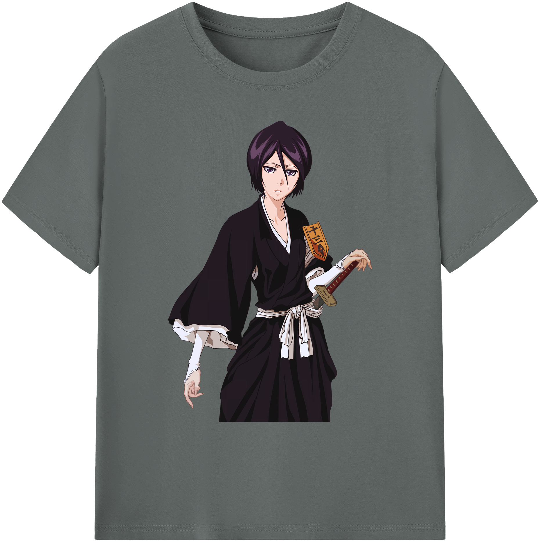（画像用） ブリーチ 朽木ルキア BLEACH Kuchiki Rukia 綿100％ メンズ半袖Tシャツ｜肌触りやわらか＆通気性